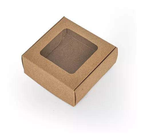 CAJA KRAFT CON VENTANA